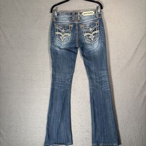 Rock Revival Jeans Women’s Size 29 Tricia 83 Boot Blue Denim Embellished Western
